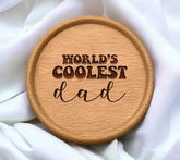 Worlds Coolest Dad SVG - Retro Fathers Day Design SVG